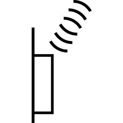 BERKER B.X/S.1 KNX RF Przycisk pojedynczy płaski z baterią słoneczną antracyt 85655185 HAGER (85655185)