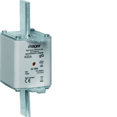 Wkładka bezp. nożowa NH3C wsk.podw. uchwyt nieiz. gG 400A 500VAC LNH3400M HAGER (LNH3400M)