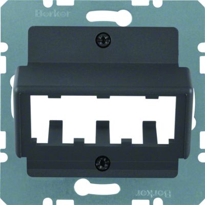 BERKER B.3/B.7 Płytka centralna do 3 MINI-COM Module antracyt 14271606 HAGER (14271606)