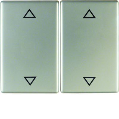 BERKER K.5 Klawisze nadrukowany symbol strzałki do łącznika 2-klawiszowego stal szlachetna nierdzewna 14357204 HAGER (14357204)