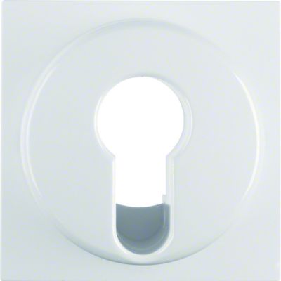 BERKER B.X/S.1 Płytka czołowa do łącznika na klucz biały 15078989 HAGER (15078989)