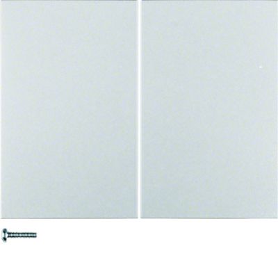 BERKER K.5 Przycisk podwójny aluminium lakierowana 85142177 HAGER (85142177)