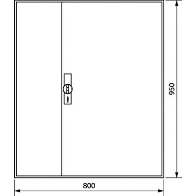 univers Obudowa FW pusta IP44 kl.II 950x800x160 FWB63D HAGER (FWB63D)