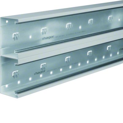 tehalit.BRS Podstawa 210mm 2 komory stal jasnoszary BRS652101D7035 HAGER (BRS652101D7035)