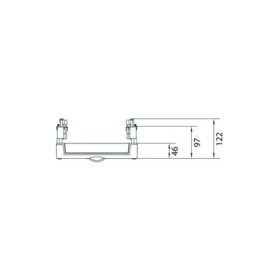 univers N Blok dla szyn zbiorczych poziomych 60mm 4/5-pol. 1xNH1 450x250mm UE31E1B HAGER (UE31E1B)