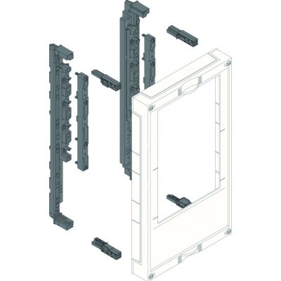 univers N Blok dla szyn zbiorczych poziomych 60mm 4/5-pol. 1xNH1 450x250mm UE31E1B HAGER (UE31E1B)