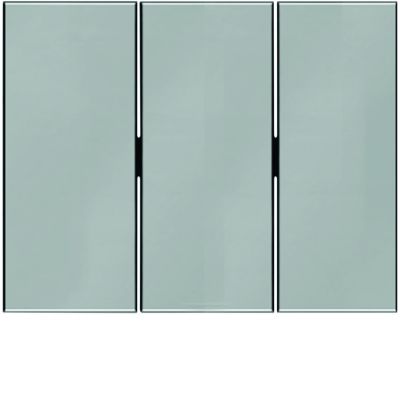 BERKER K.5 Klawisze do łącznika 3-klawiszowego stal szlachetna nierdzewna 14657004 HAGER (14657004)