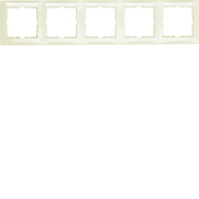 B.Kwadrat Ramka 5-krotna pozioma z polem opisowym, kremowy, połysk (10258912)