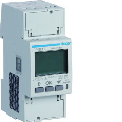agardio.measure Licznik energii elektrycznej 1-fazowy, 80A 2M, wyjście imp., MID (ECP180D)