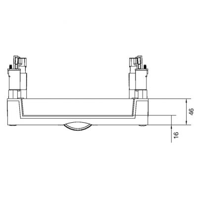 univers N Blok 300x250mm pod 2 szyny Cu PE/N UE21PEN HAGER (UE21PEN)