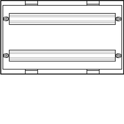 univers N Blok dla aparatów modułowych montowanych poziomo 2x24M 300x500mm UD22B3 HAGER (UD22B3)