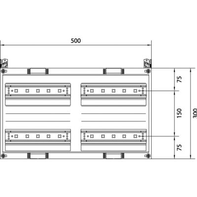 univers N HC 300x500mm zestaw do zabudowy aparatury modułowej 4x12 M UC22MG HAGER (UC22MG)