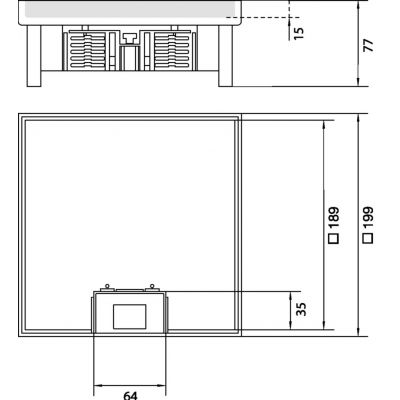 tehalit.VE-EE Pokrywa uchylna IP30 5kN EKQ06 200x200 15mm stal nierdzewna (EKQ060LE15)