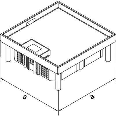 tehalit.VE-EE Pokrywa uchylna IP30 5kN EKQ06 200x200 15mm stal nierdzewna (EKQ060LE15)