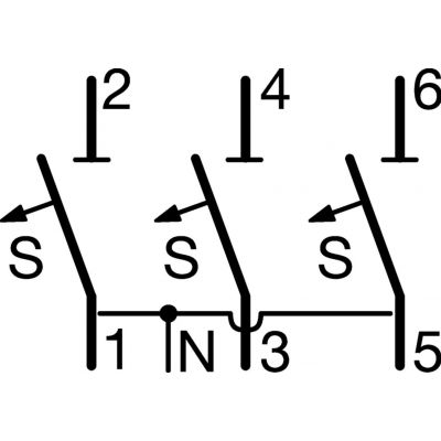 MCB SLS Wyłącznik nadprądowy selektywny 3P E 25A TS35 HTN325E HAGER (HTN325E)