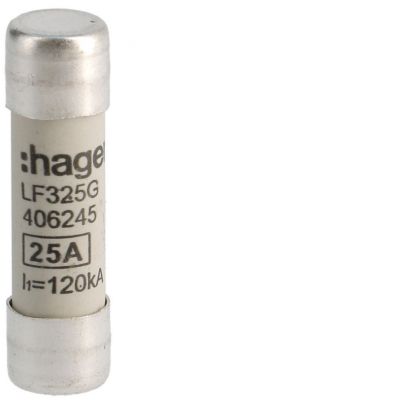 Wkładka bezpiecznikowa cylindryczna CH-10 10x38mm gG 25A 400VAC LF325G HAGER (LF325G)