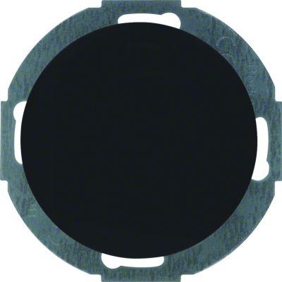 BERKER R.classic Zaślepka z płytką czołową czarny połysk 10092035 HAGER (10092035)