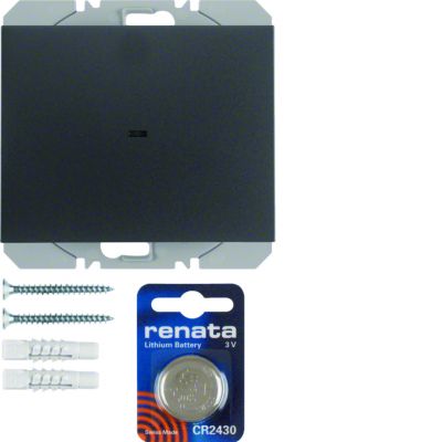 BERKER K.1 KNX RF quicklink Przycisk radiowy pojedyncza płaski antracyt 85655275 HAGER (85655275)