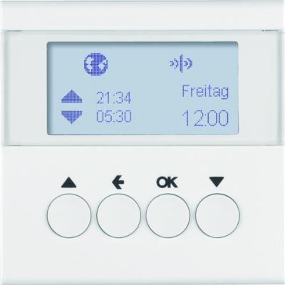 BERKER B.X/S.1 KNX RF quicklink Łącznik żaluzjowy czasowy do sterownika żaluzjowego i mechanizmu zasilającego Berker.Net biały 85745189 HAGER (85745189)