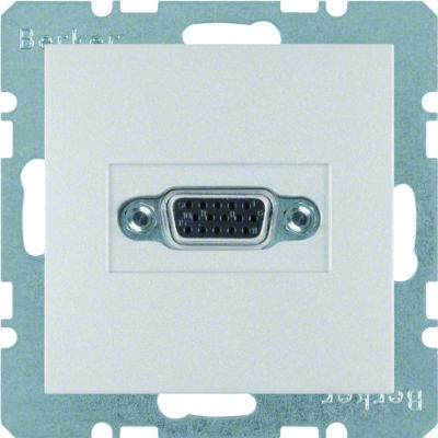 BERKER B.Kwadrat/B.7 Gniazdo VGA zaciski śrubowe aluminium 3315411404 HAGER (3315411404)