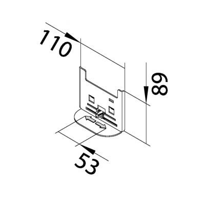 tehalit.BR/BRN Płytka adaptacyjna 100-110mm G2270 HAGER (G2270)