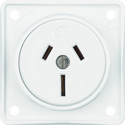 BERKER Integro Flow Gniazdo z uziemieniem Australia biały 962562502 HAGER (962562502)