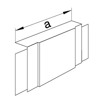 tehalit.LF Element T/X, 40x90mm, biały (LF4009089016)