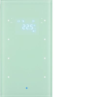 BERKER KNX TS Sensor dotykowy potrójny z regulatorem temperatury szkło białe 75643030 HAGER (75643030)