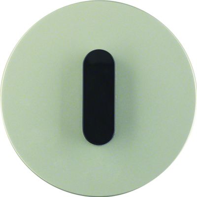 BERKER R.classic Płytka czołowa z pokrętłem do łącznika obr. stal szlachetna/czarny 1001200400 HAGER (1001200400)