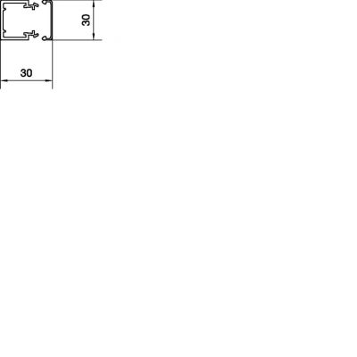 tehalit.LF Kanał elektroinstalacyjny PVC 30x30mm jasnoszary LF3003007035 HAGER (LF3003007035)