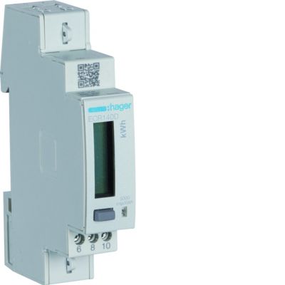 agardio.measure Licznik energii elektrycznej 1-fazowy, 40A 1M, Modbus, MID (ECR140D)