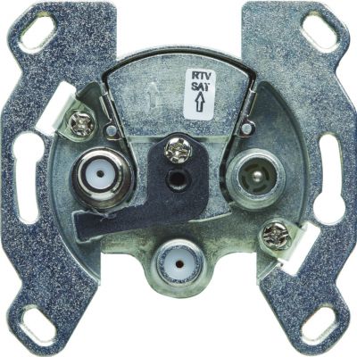 BERKER one.platform mechanizm gniazda RTV 2xSAT końcowego 53455331 HAGER (53455331)