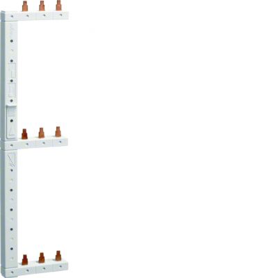 Szyna grzebieniowa kołkowa pionowa 3P 16mm2 do MCB 3-rzędowa lewa 125mm KCL368L HAGER (KCL368L)