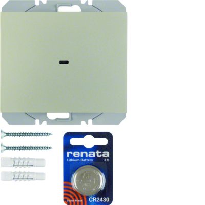 BERKER K.5 KNX RF quicklink Przycisk radiowy pojedyncza płaski stal lakierowana 85655273 HAGER (85655273)