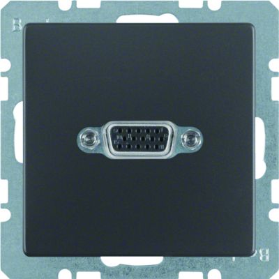 BERKER Q.x Gniazdo VGA antracyt aksamit lakierowana 3315406086 HAGER (3315406086)
