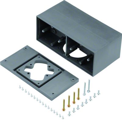 tehalit.VE-EE Puszka napodłogowa 4 stal szary PA GBZ47011 HAGER (GBZ47011)