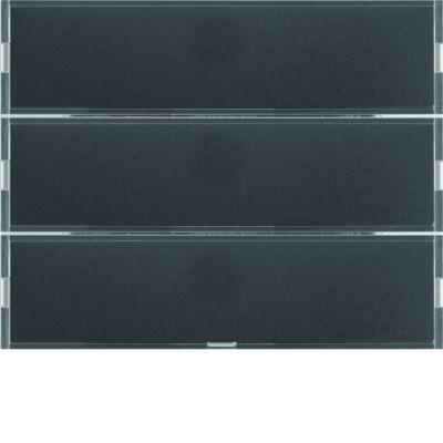 BERKER KNX e/s K.x Przycisk potrójny z polem opis. z diodami LED RGB i czujnikiem temperatury antracyt 80163776 HAGER (80163776)