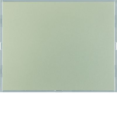 BERKER KNX e/s K.x Przycisk pojedynczy z polem opisowym z diodami LED RGB i czujnikiem temperatury stal szl. 80161773 HAGER (80161773)