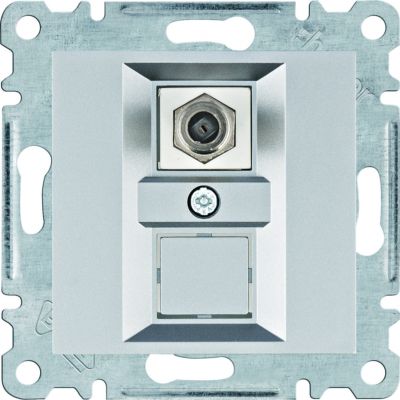 lumina Złącze pojedyncze typu F srebrny WL3252 HAGER (WL3252)