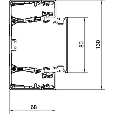 tehalit.BRN65 Podstawa 130mm czarny HAGER (BRN6513019011)