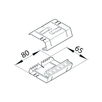 tehalit.BRS Łącznik podstawy 65x130 BRS651309 HAGER (BRS651309)