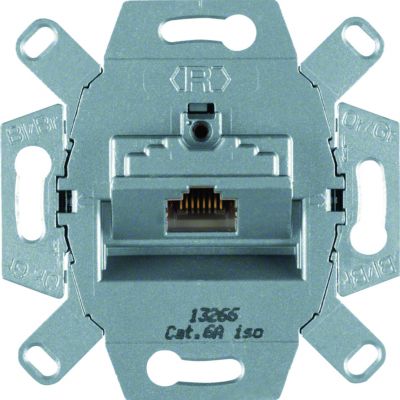 BERKER one.platform Mechanizm gniazda komputerowego UAE pojedyncza (RJ45) ekran. kat.6a iso 4586 HAGER (4586)