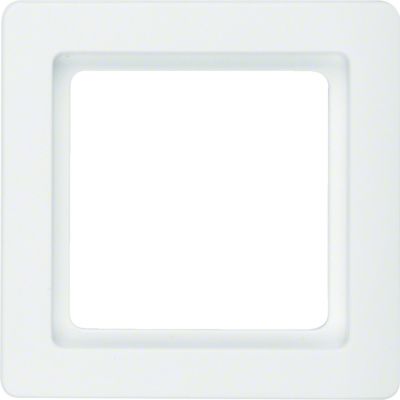BERKER Q.1 Ramka pojedyncza biała aksamit 10116089 HAGER (10116089)