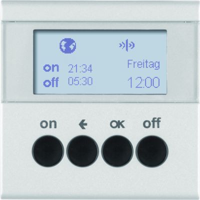 BERKER B.Kwadrat/B.7 KNX RF quicklink Łącznik czasowy do sterowników załączających i mechanizmów zasilających Berker.Net aluminium mat 85745283 HAGER (85745283)