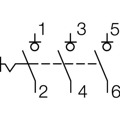 Modułowy rozłącznik izolacyjny w obudowie kompakt. 3P 63A 400VAC zac.dod. blok. SH363S HAGER (SH363S)