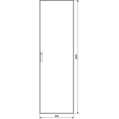 univers Obudowa stojąca IP41 kl.I 600x2000x400mm RAL7035 FG22WE HAGER (FG22WE)