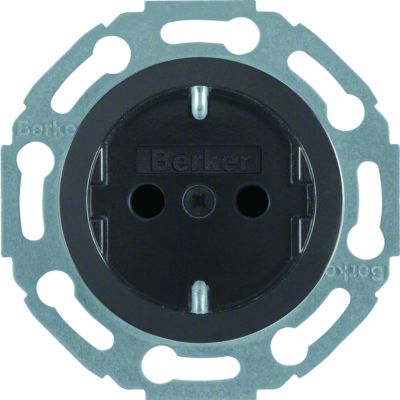 Gniazdo do zabudowy SCHUKO z Element centralnym fi 50mm "SNAP IN" 3mm biały mat 478819 475501 HAGER (475501)