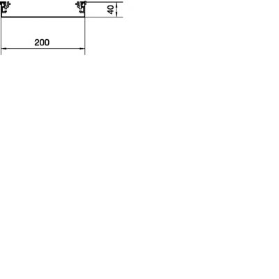 tehalit.AK Podstawa kanału napodł 1-str skos pokrywy 200x40mm stal AKU2000401 HAGER (AKU2000401)