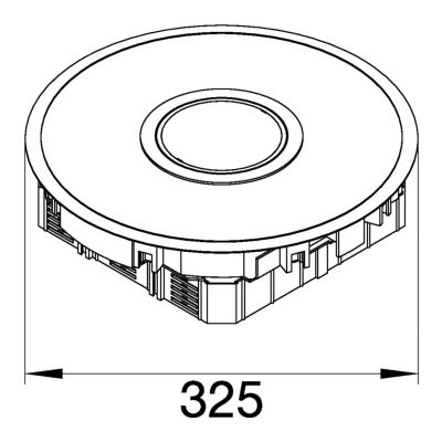 tehalit.VE-EE Podłogowy punkt zasilania tubus R12 3mm puszka podłogowa aluminium VANR12013 HAGER (VANR12013)
