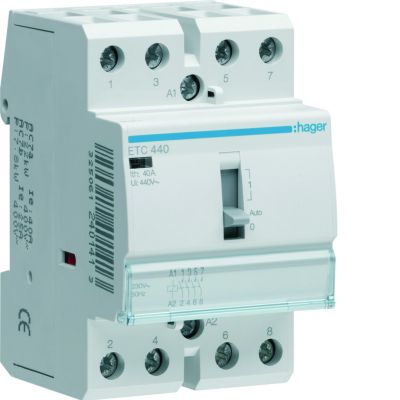 Stycznik modułowy taryfowy Dzień/Noc 230V AC 4Z 40A AC-7A B ETC440 HAGER (ETC440)